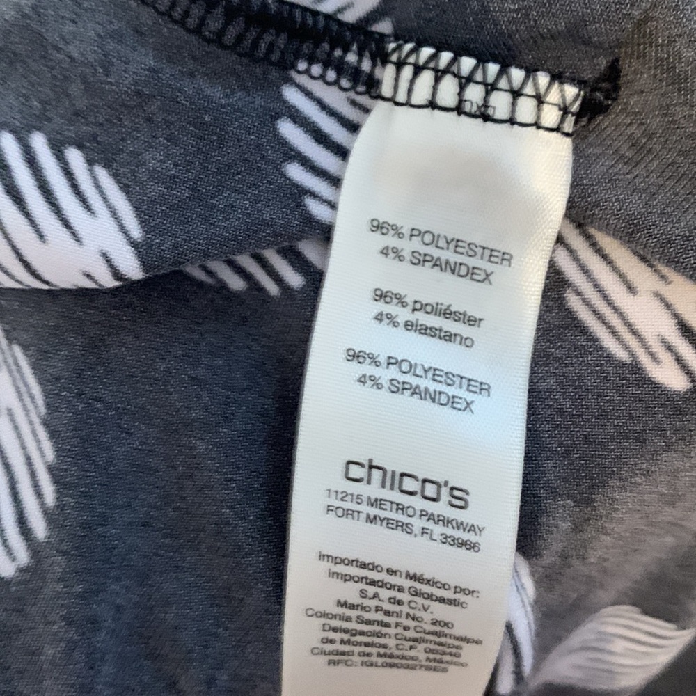 Chico’s Black With White Polka Dot Long Polyester Maxi Skirt - Picture 7 of 7